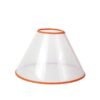 High Quality PU Plastic Cat E-collar Cute Solid Pattern Elizabethan Collar Soft New Protective Cone Recovery for Dogs and Cats