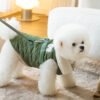 Fashionable Quilted Outfit Warm Windproof Vest for Dog Clothes Autumn Winter Little Dog Down Jackets Teddy Bears Pet Clothes