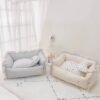 Factory Direct Sale Washable Pet Bed With Soft Cushion and Breathable Material Perfect Pet Bed for Small Dog Breeds