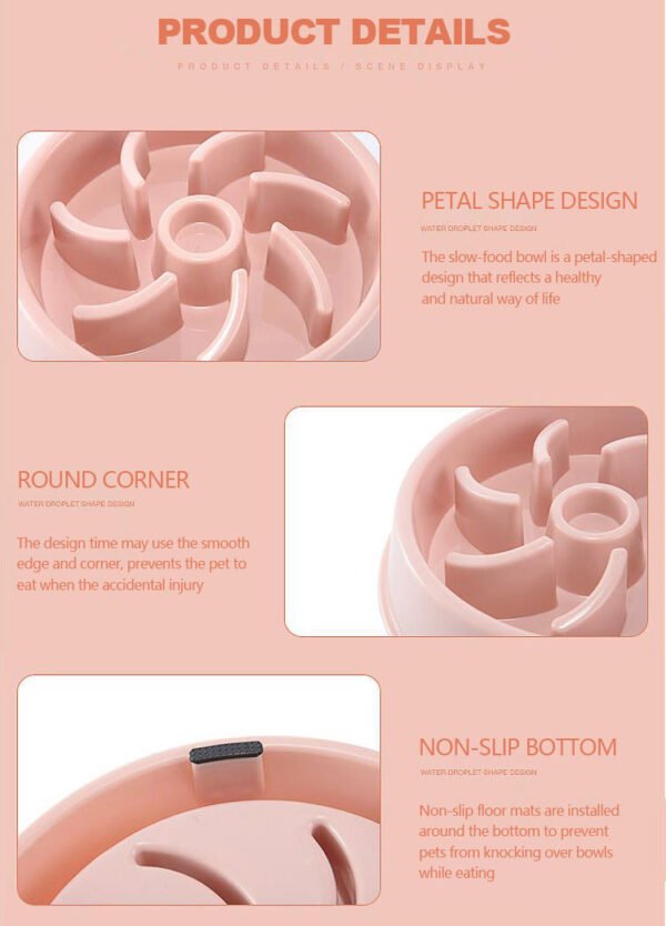 Pet Dog Puzzle Slow Feeder Bowl 500G