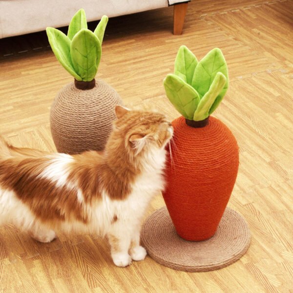 Sisal Cute Carrot Shape Sisal Cat Scratcher Toys Cat Tree