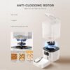 Interactive Eco-Friendly Pet Smart Feeder Dual Screen WiFi Automatic Bowl Filler 6L Solid Pattern Power Source Charger Camping