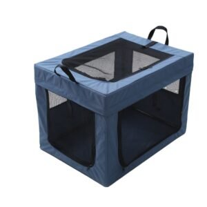 H5adc4ef9579e463c9d1174d21758bc78M.jpg 600D Polyester Outdoor Houses Durable Waterproof Pet Kennel Cages Pet Soft Crate