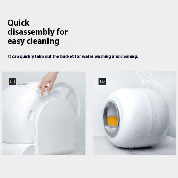 Full-Automatic Induction Cleaning Electric Shovel Anti-Splash Intelligent Toilet Accessory for Cat Litter Box