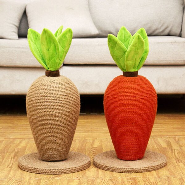 Sisal Cute Carrot Shape Sisal Cat Scratcher Toys Cat Tree