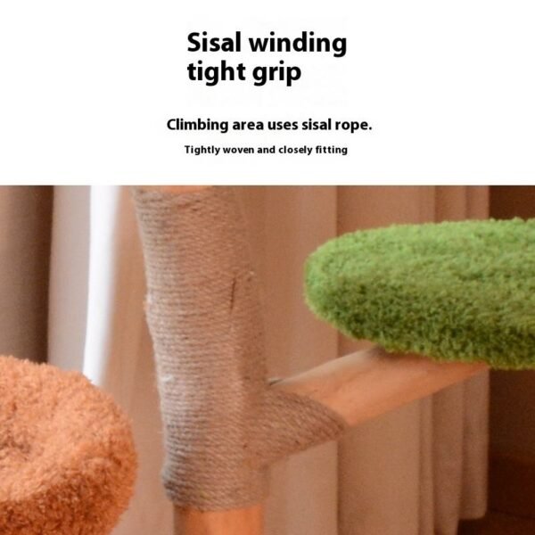 Cat Tree Cat Tower Pet Scratcher Integrated Cat Climbing Frame Durable Comfortable Platform with Sisal Indoor Livingroom