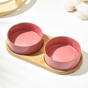 High Quality Pets Supplies Healthy Ceramic Pet Food Water Bowl Dog Eating Plate Easy Clean Feeder Container Puppy Bowls