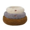 Soft Luxury Fleece Plush Pet Cushion Round Donut Sleeping Calming Pet Cat Dog Bed Dog Kennel