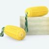 New Dog Toy Yellow Corn Squeaky Pet Chewing Toy Toothbrush Cleaning Back Teeth Indestructible Tough Doy Interactive Rubber Toy