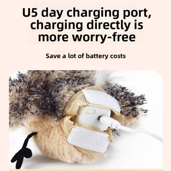 Durable Smart Electric Simulated Bird Toy That Chirps and Moves for Cats and Dogs to Play with and Relieve Boredom